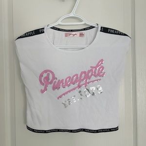 Girls Pineapple Dance Crop T-shirt- 11-12